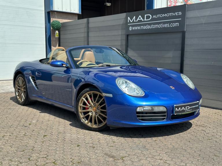 2006/56 PORSCHE BOXSTER 3.4 S - 74K FSH, COBALT BLUE WITH SAVANNAH, MANUAL