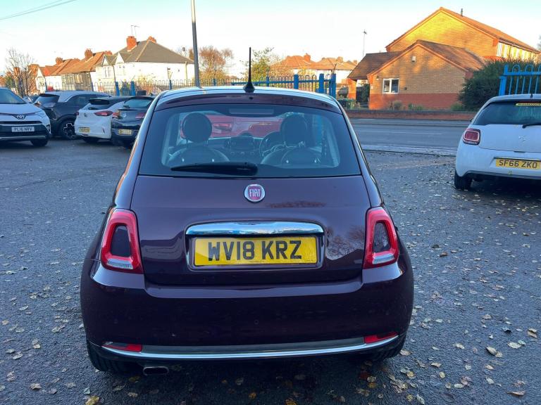 2018 Fiat 500 1.2 Lounge Euro 6 (s/s) 3dr HATCHBACK Petrol Manual