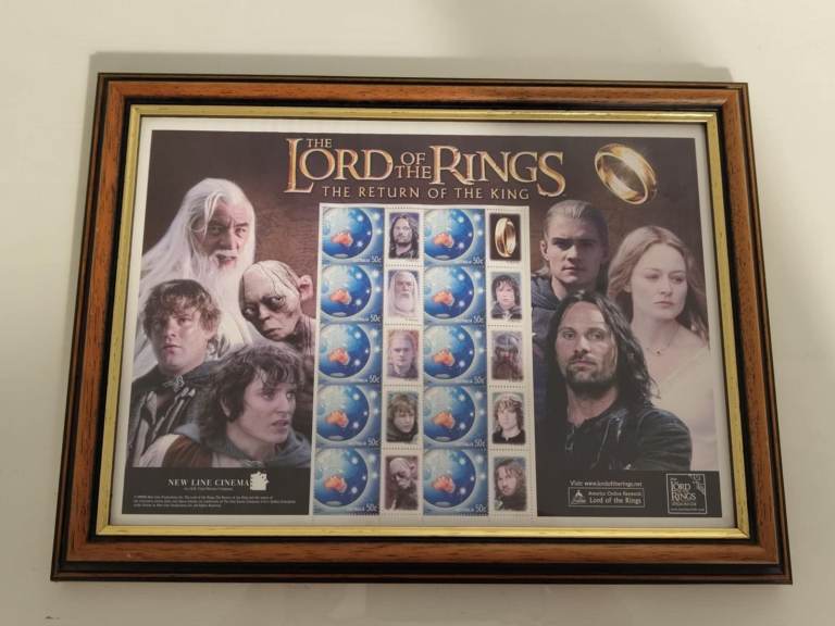 The Lord of The Ring The Return of The King Framed Stamp Sheet from Australia
