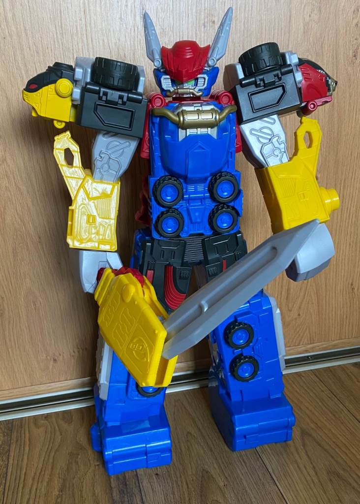 LARGE POWER RANGERS BEAST MORPHERS BEAST-X MEGAZORD ACTION FIGURE WITH SWORD HASBRO 2019