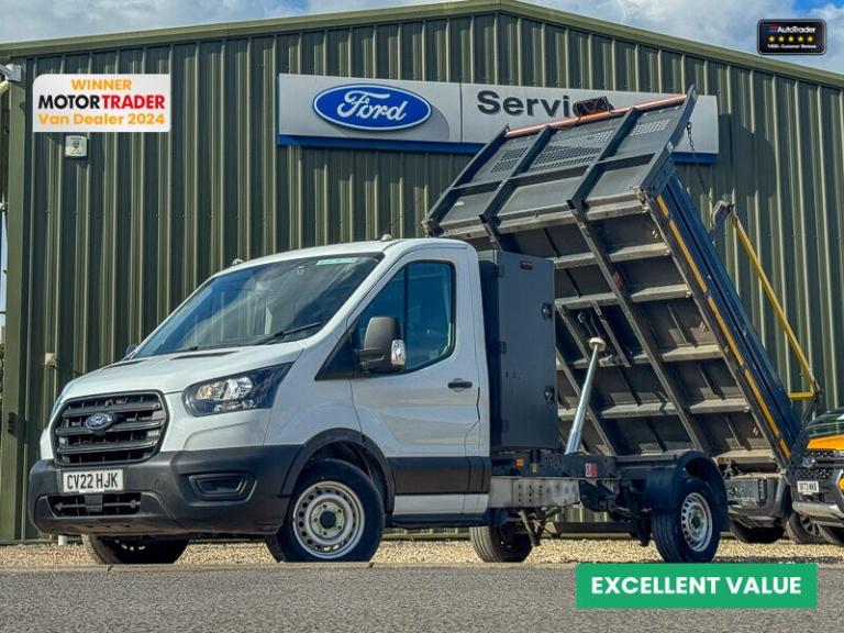 2022 Ford Transit Tipper LWB L3 350 Leader Camera Sensors Tow Bar EURO 6 SELECT Tipper Diesel Manual