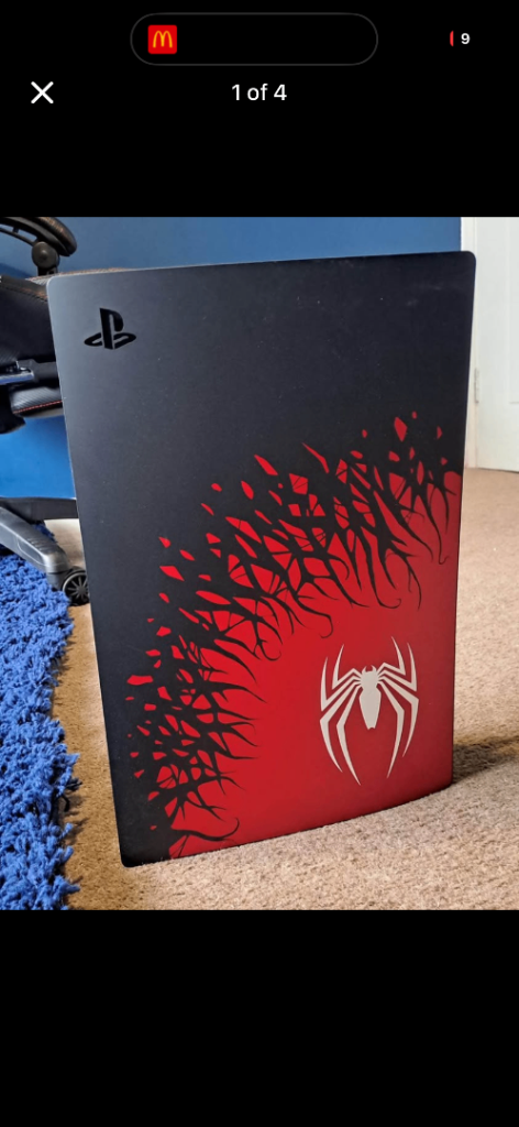 Custom PS5 Console – Spider-Man Design, Good Condition