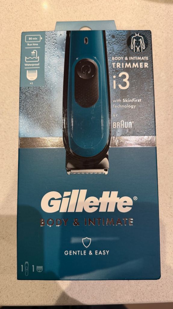 Gillette Intimate Braun I3 Electric Trimmer Shaver Waterproof