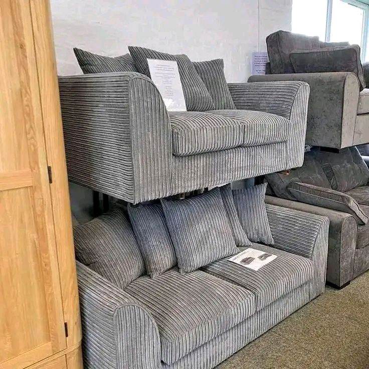 New Grey Wardrobe and Chest of Drawers Set