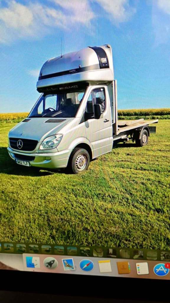 2012 Mercedes sprinter flatbed with sleeping pod