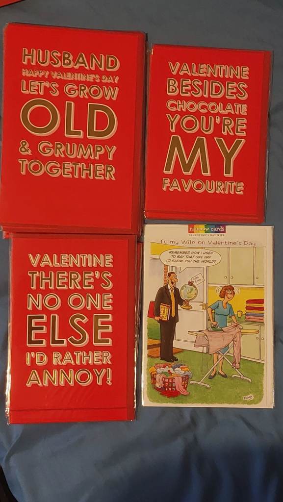 Valentines day cards job lot X107 new