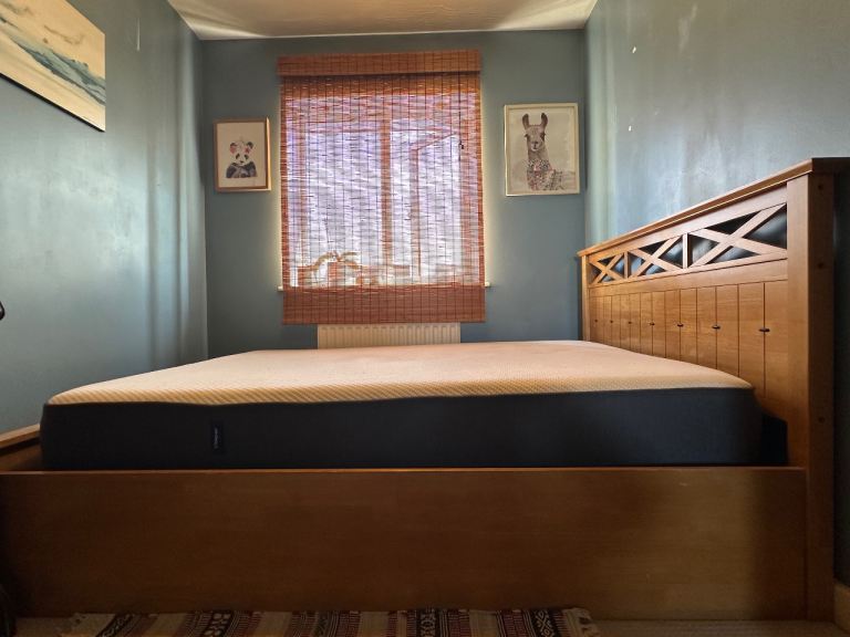 Free double casper matress and caterina storge bed frame for collection only