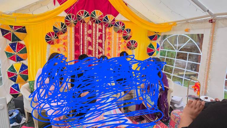 Mehndi wedding decorations 