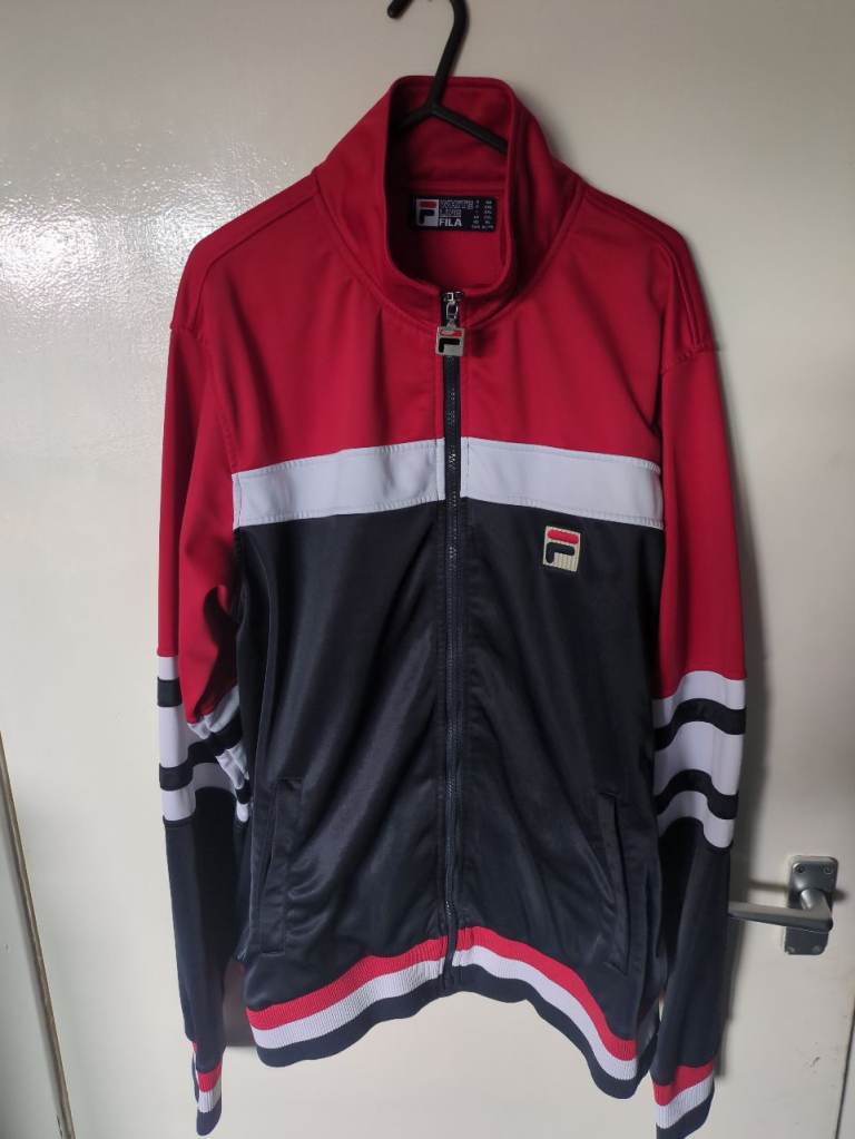 Fila white line , the business track top 
