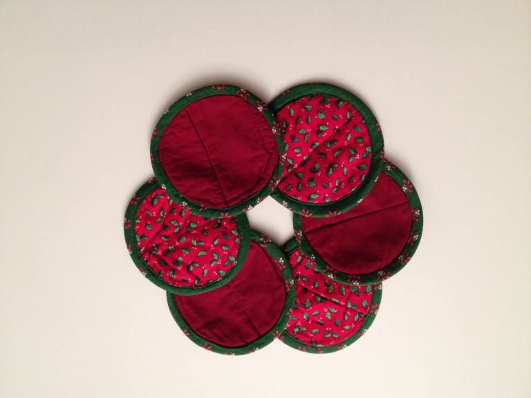CHRISTMAS COASTERS ~ Set of 6