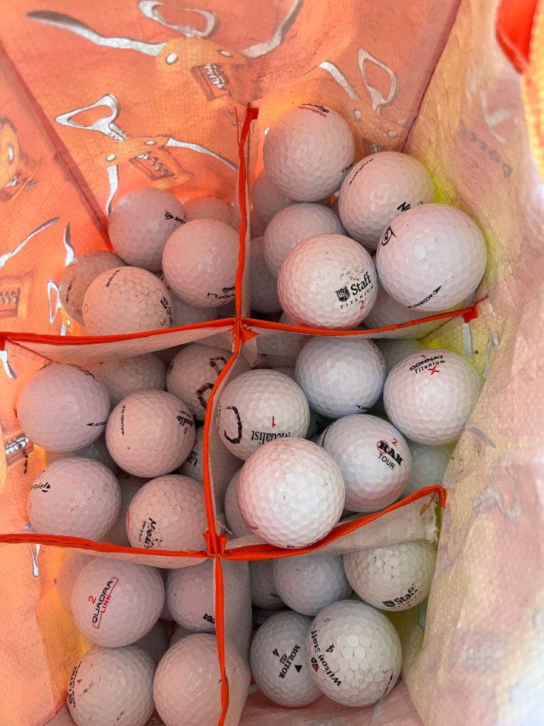 REDUCED FOR QUICK SALE: Bag of Used Golf Balls – Various Brands