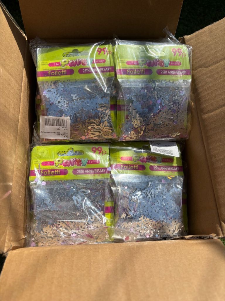 Party Confetti - “21” New Packs Full Box 144 Pkts 