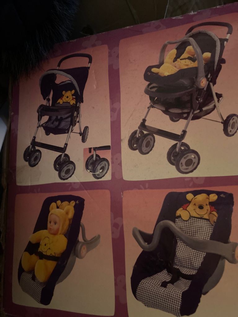 Disney Winnie the Pooh doll travel system 