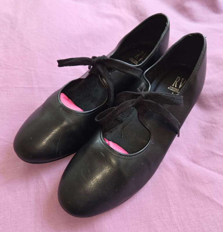 Roch Valley Black Oxford Ladies Tap Shoes - Adult UK 6 / EU 39.5
