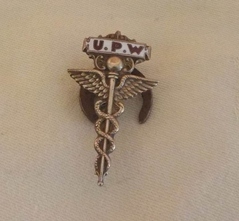 Vintage UPW - Union of Post Office Workers Lapel Badge