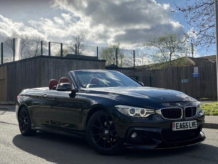 2015 BMW 4 Series 420D M SPORT AUTO*ULEZ COMPLIANT*RED LEATHER*CONVERTIBLE*FULLY LOADED*HK*PX CON...