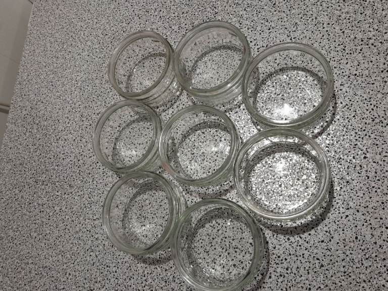 Gu jars x8 Christmas craft candles gift present wedding treats xmas light festive