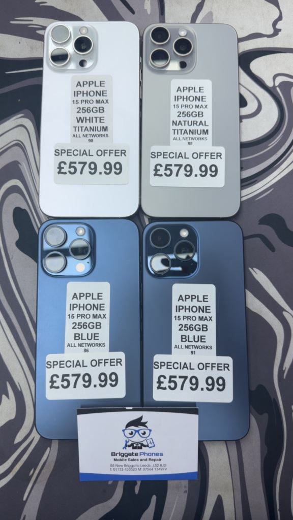 Apple iPhone 15 Pro Max 256GB -Various Colours ONE YEAR WARRANTY 