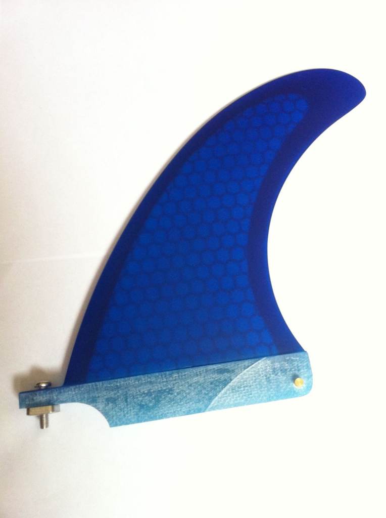 Surfboard Honeycomb Longboard Fin 6” Inch + Plate & Screw.SUP Mal fins