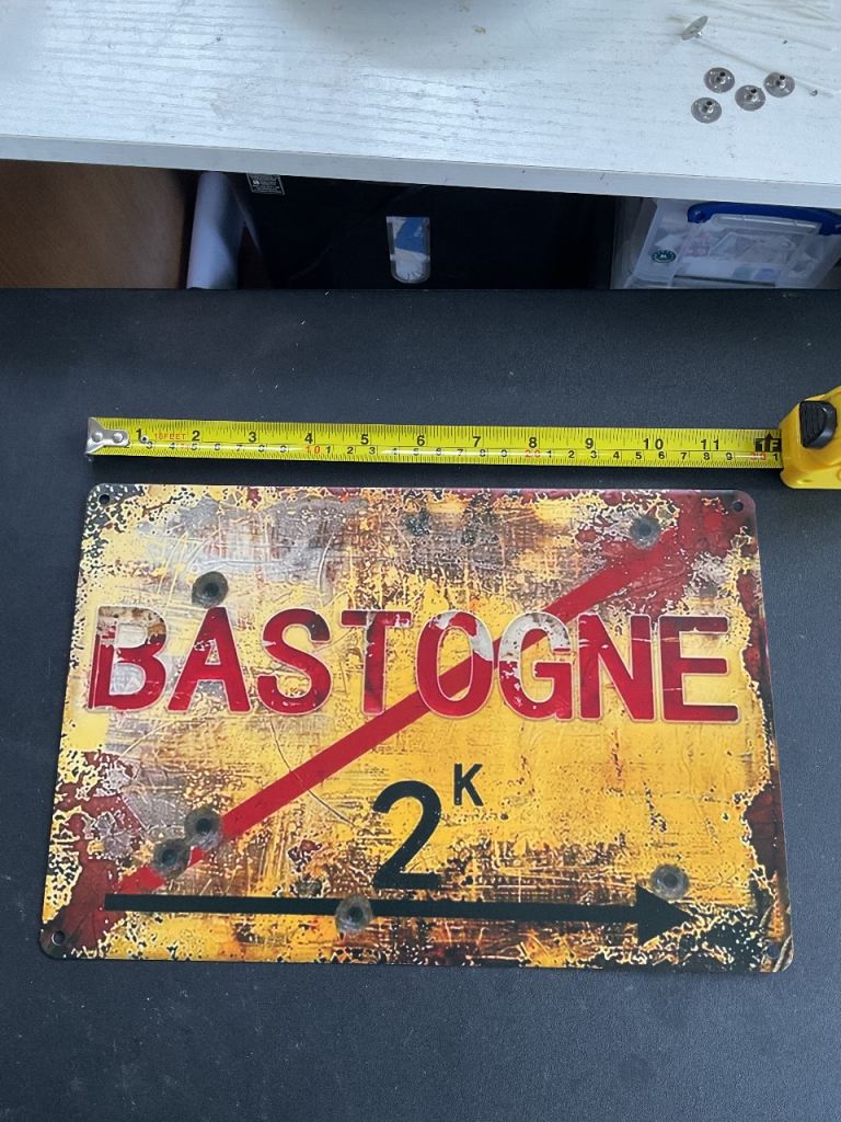 Replica WWII Road Sign