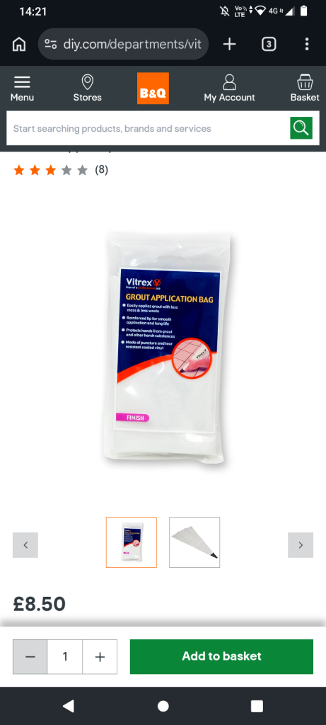 Grout Application Bag 