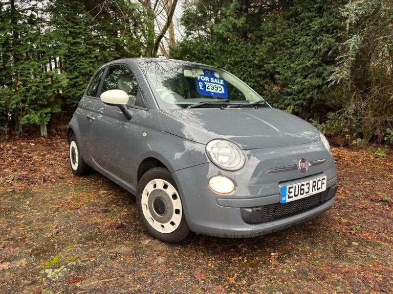 FIAT 500 1.2 COLOUR THERAPY 63 REG GREY 11 MONTHS MOT TAX £35 NEW CLUTCH TIMING BELT REPLACED 48+MPG