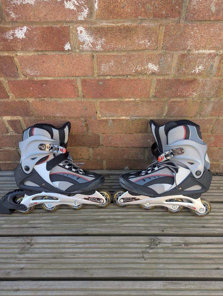 No fear inline roller skates size 8