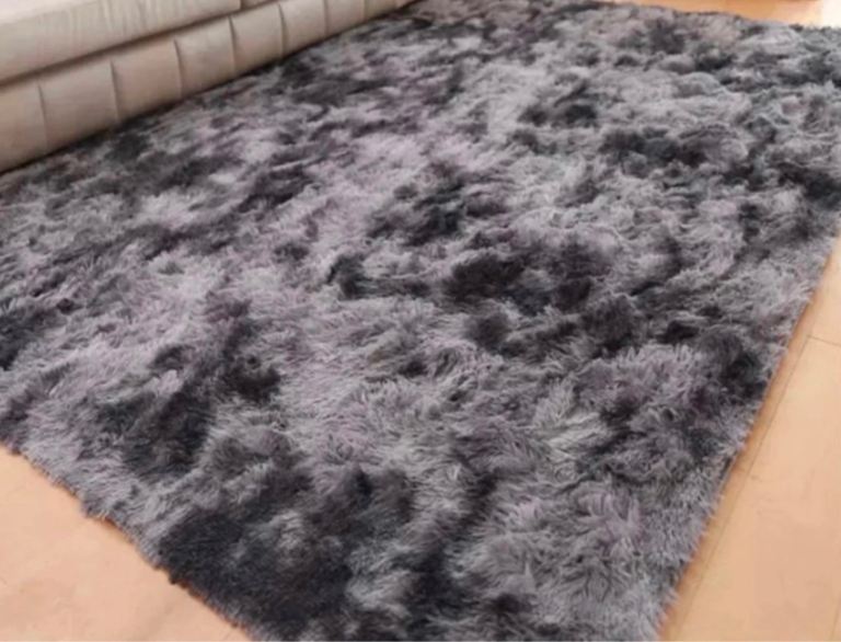 Brand New Fluffy Rugs Large Shaggy soft Rug size 250×200cm dark grey/ charcoal  Anti Slip 