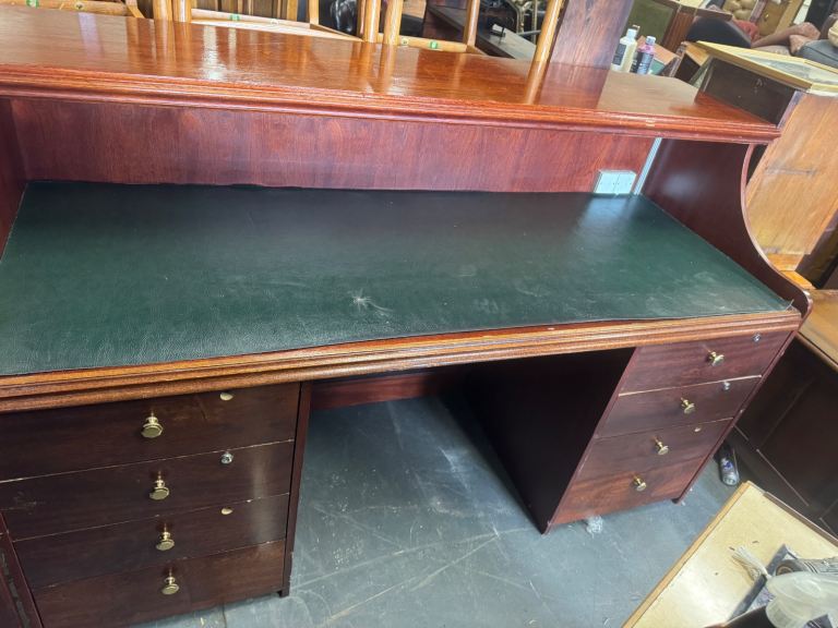 Vintage Jeweller’s Desk Solid, Heavy & Custom Made