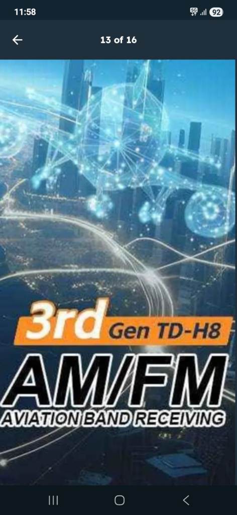 3rd Gen, 2 Way Radio, High Power, Walkie Talkie, Amateur Radio, Airband, Marine, PMR, Radio Scanner