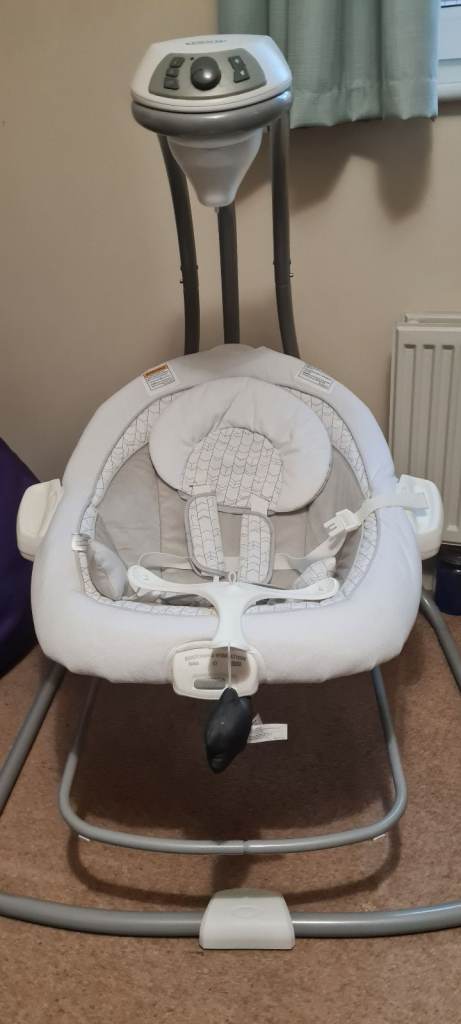 Baby swing seat and portable bouncer