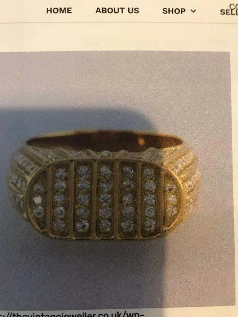 Gents 18 carat gold ring