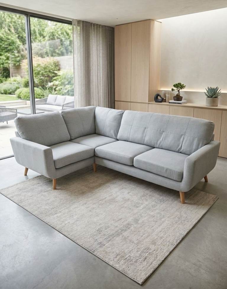 John Lewis Barbican 4 Seater Corner End Sofa in Duck Egg Blue RRP £2979 *FREE LOCAL DELIVERY*