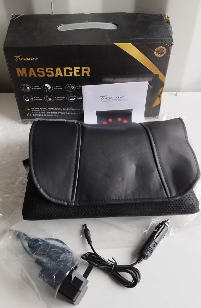 Back Massager with Heat, Back and Neck Massager, Deeper Tissue Kneading Massage Pillow❗
