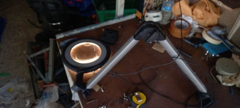 Adjustable Magnifying Lamp with Stand – Good Condition
