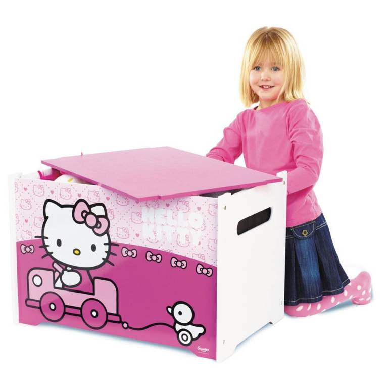 Hello Kitty Wooden Toy Storage box