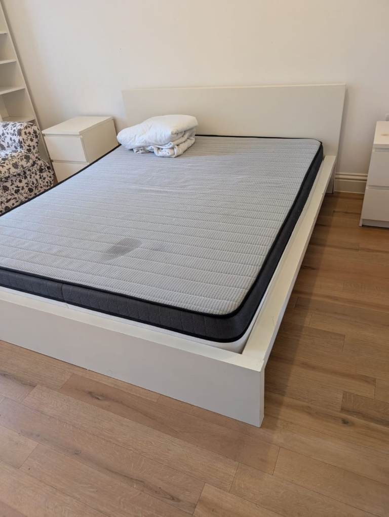 Double bed and mattress 