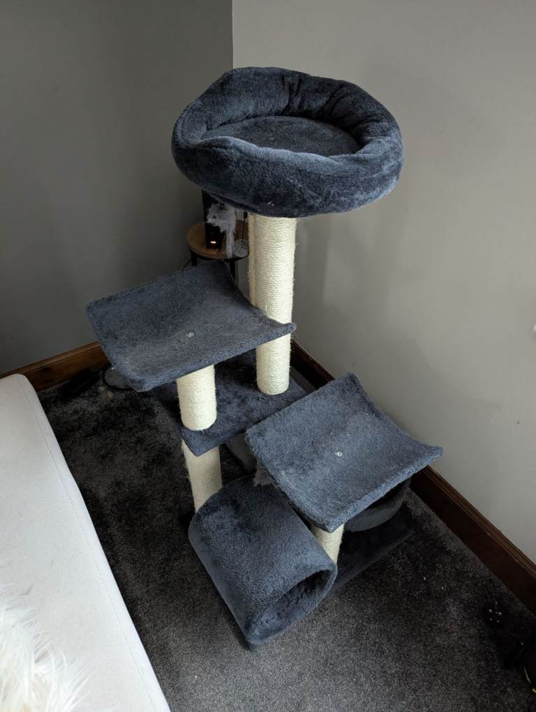 Plush Multi-Level Cat Tree & Scratcher