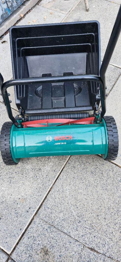 Bosch AHM 38 G Hand Push Lawnmower – Good Condition