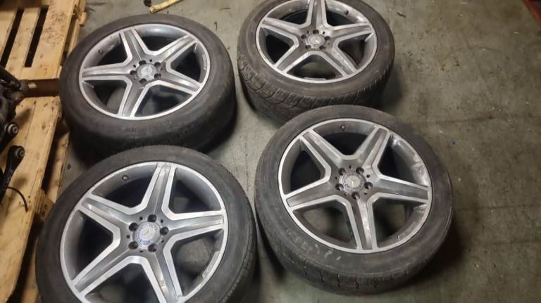 MERCEDES GLE AMG 20” INCH ALLOY WHEELS WITH TYRES Sensors BREAKING PARTS 