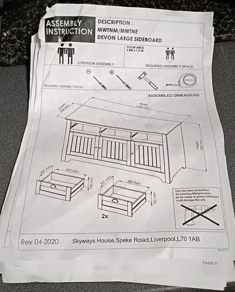 Large Devon  Sideboard 