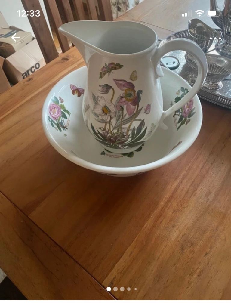 Portmerion bowl and jug set