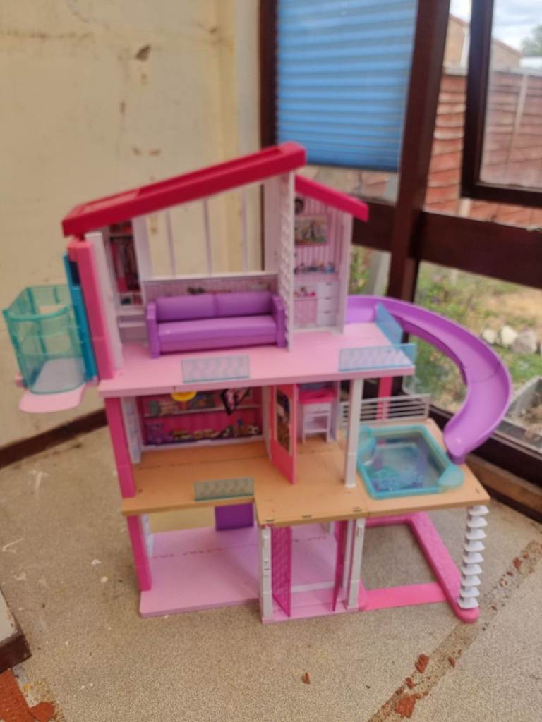 Barbie Dreamhouse Playset with Slide, Pool & Elevator