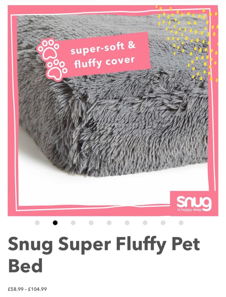 Snug Super Fluffy Pet Bed XL