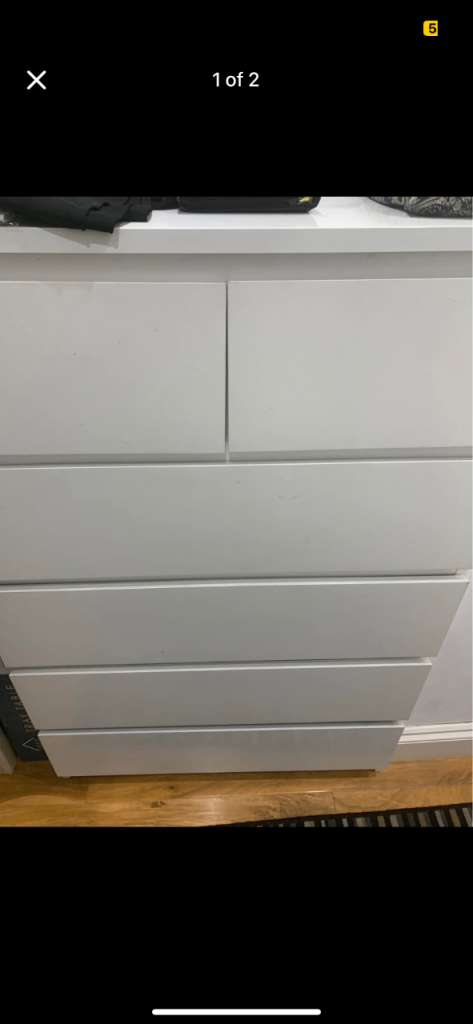 Ikea malm chest of drawers 