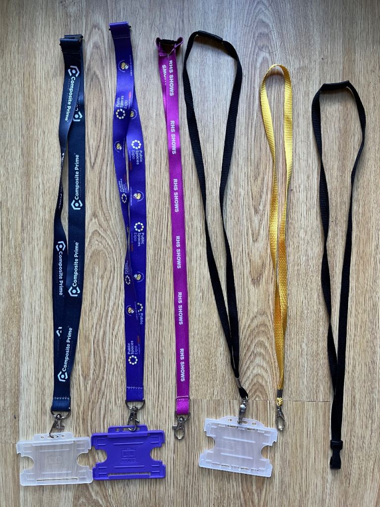6 mixed lanyards