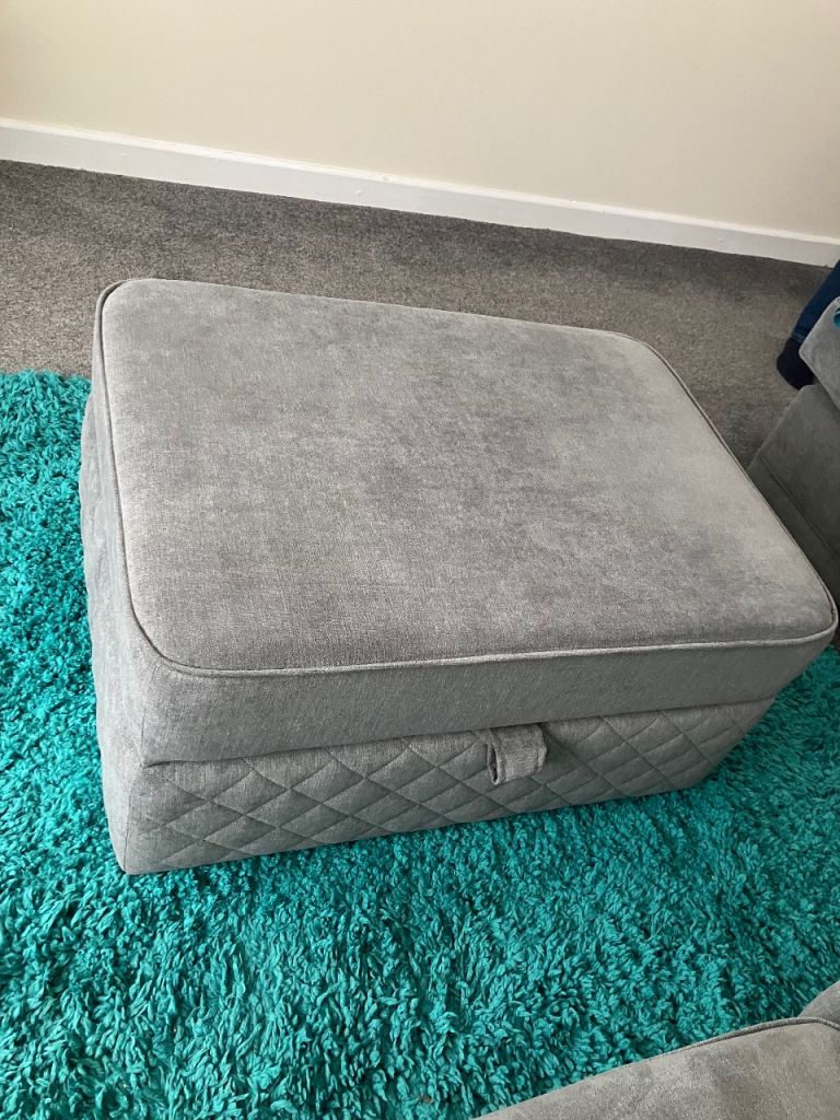 Beautiful corner sofa & stool (SOLD)