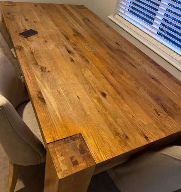 Oak dining table