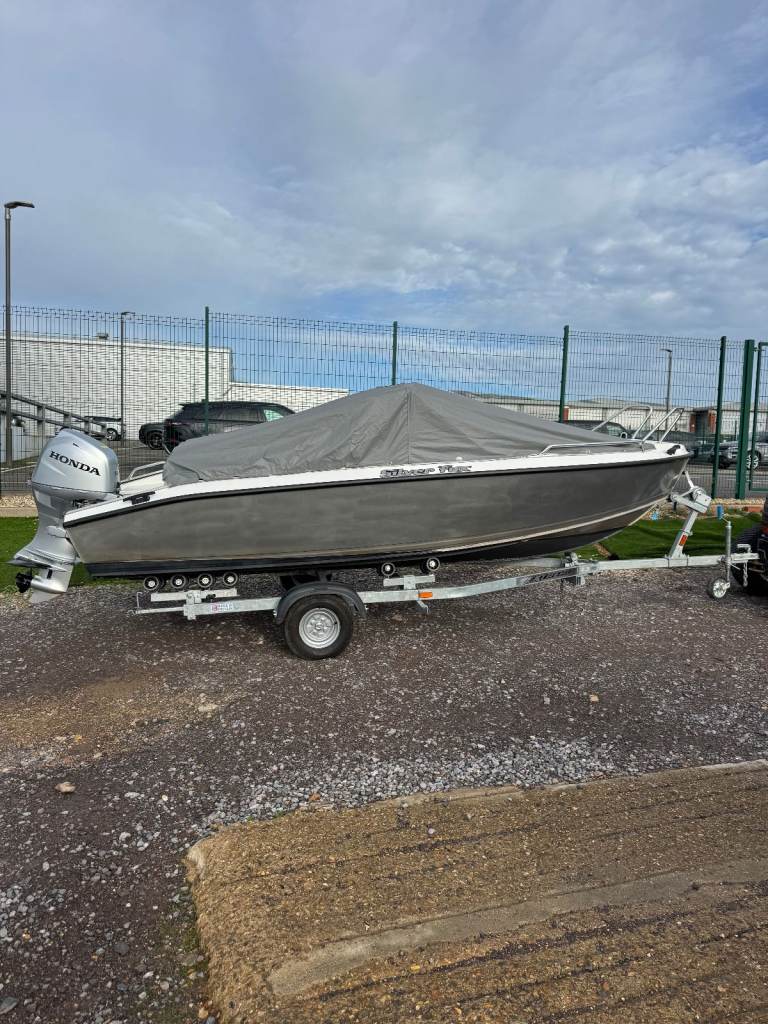2020 Silver Fox BR 4.9m with Honda 50hp on a trailer For Sale 