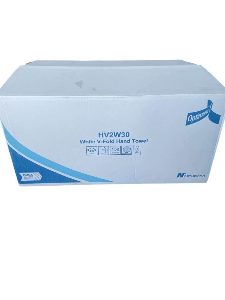 3000 V fold White Hand towels